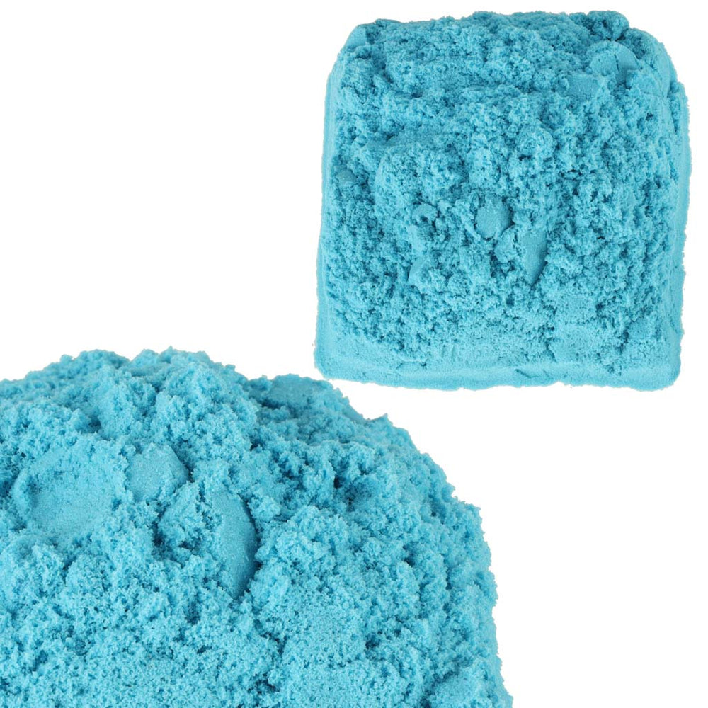 Kinētiskās smiltis 1kg maisiņā zilā krāsā