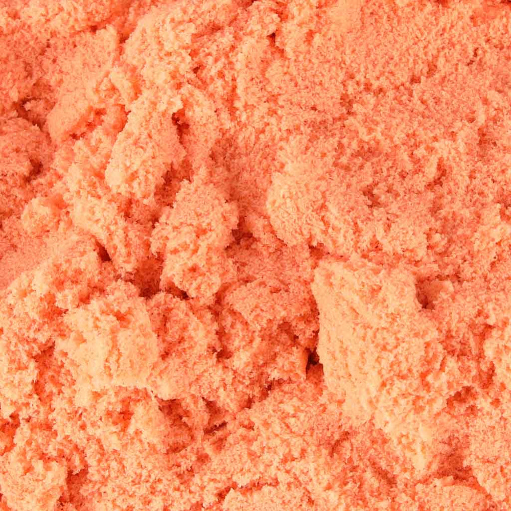 Kinētiskās smiltis 1kg maisiņā, oranžā krāsā