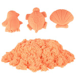 Kinētiskās smiltis 1kg maisiņā, oranžā krāsā