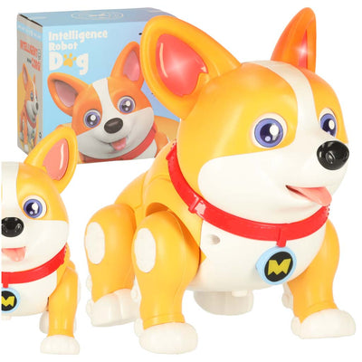 Suns suns interaktīvs robots Corgi kvēlojošas ausis mūzika