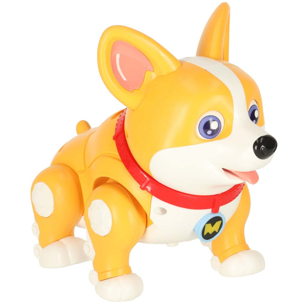 Suns suns interaktīvs robots Corgi kvēlojošas ausis mūzika