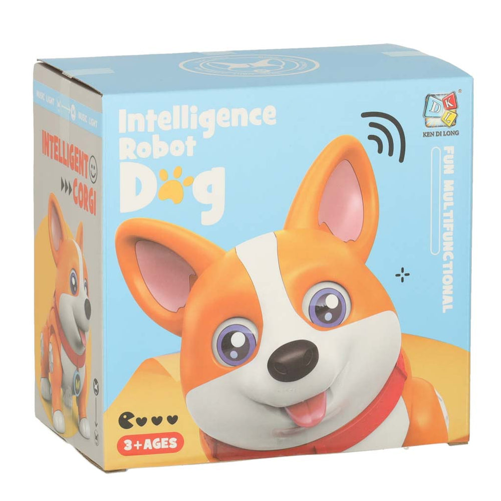 Suns suns interaktīvs robots Corgi kvēlojošas ausis mūzika