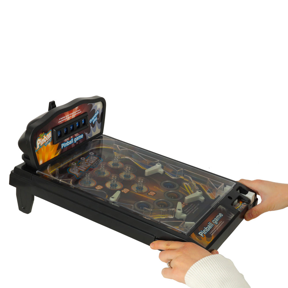 Pinball flipper arkādes spēļu galds ar apgaismojumu un mūziku