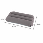 BESTWAY 67121 Ceļojumu piepūšamais spilvens no velūra, pelēks