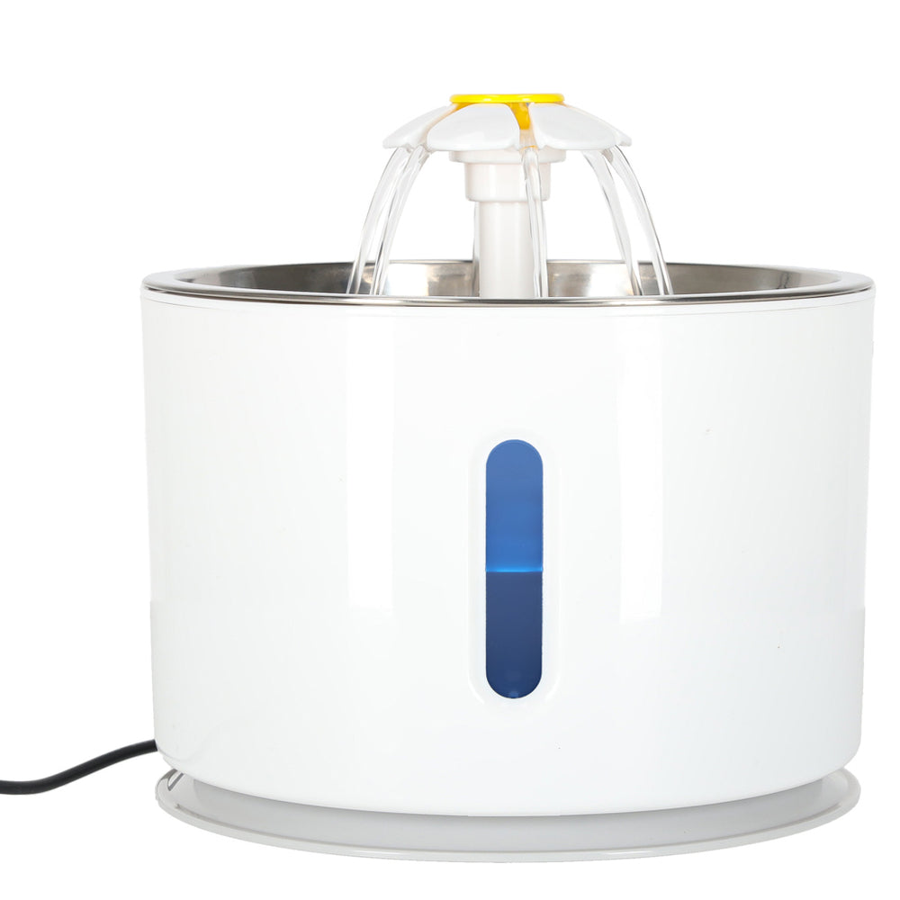 Dzirdinātājs strūklaka sunim kaķim automātiskais USB LED dzirdinātājs 2,4 l tīrīšanas filtrs