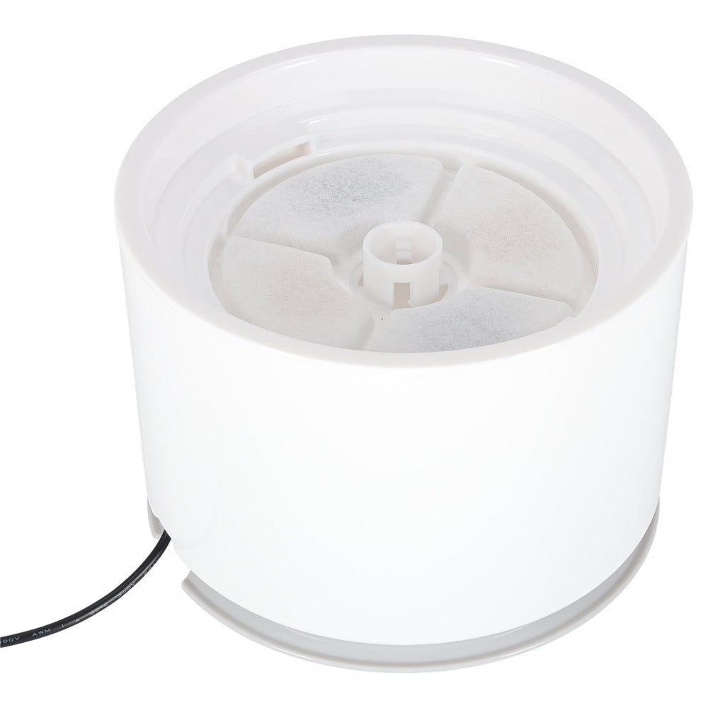 Dzirdinātājs strūklaka sunim kaķim automātiskais USB LED dzirdinātājs 2,4 l tīrīšanas filtrs