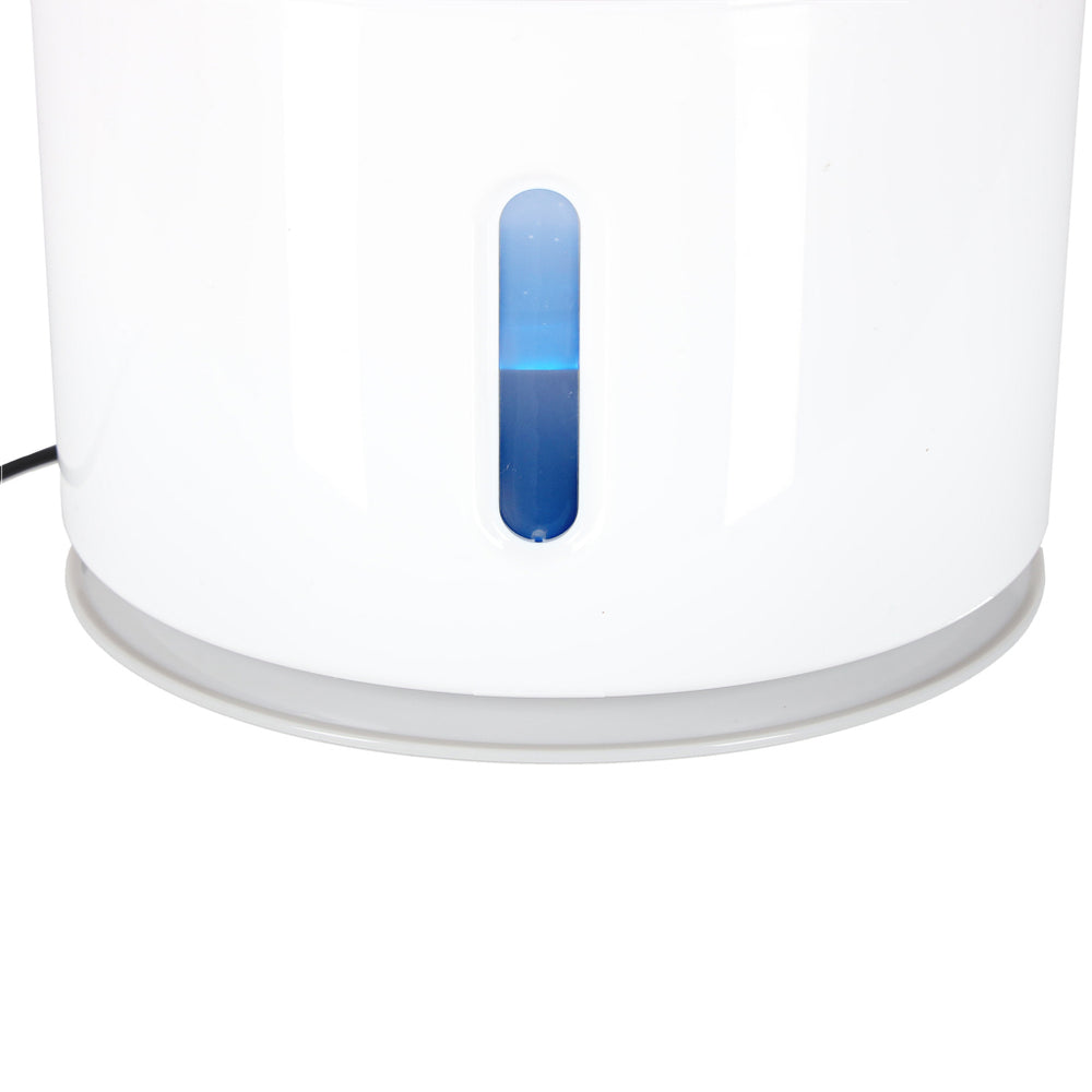 Dzirdinātājs strūklaka sunim kaķim automātiskais USB LED dzirdinātājs 2,4 l tīrīšanas filtrs