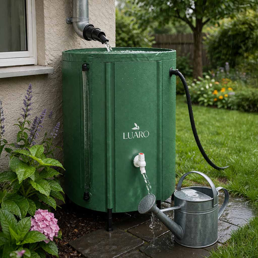 Lietus ūdens tvertne konteiners ar krānu lietus ūdens muca saliekama 500 litri
