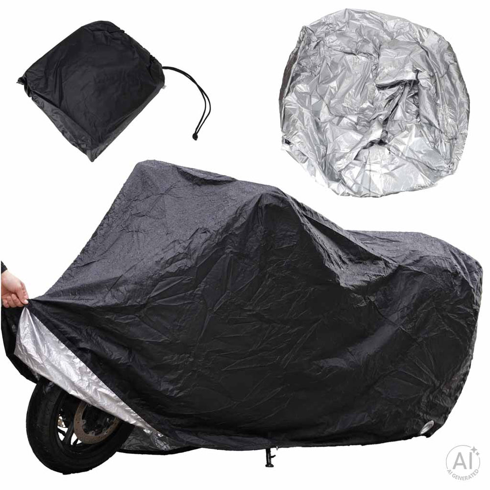 Ūdensizturīgs velosipēda un skūtera pārklājs ar savilcēju un sprādzi