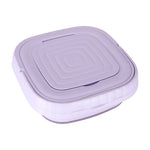 Mini ceļojuma veļas mazgājamā mašīna, pārnēsājama, salokāma, 8 l, violeta