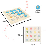 Koka puzzle galda spēle ar atmiņu + 4 kartes