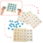 Koka puzzle galda spēle ar atmiņu + 4 kartes