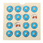 Koka puzzle galda spēle ar atmiņu + 4 kartes