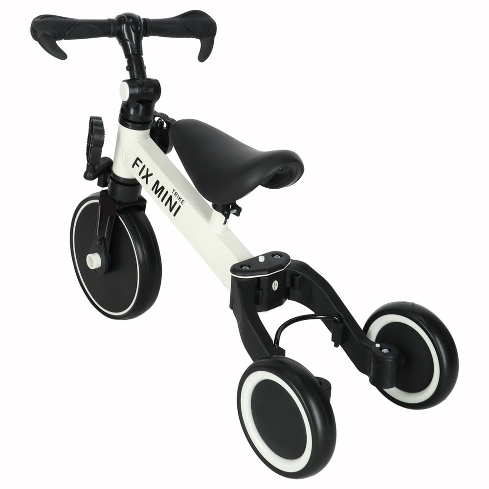 Trike Fix Mini distanču trīsritenis 3in1 ar pedāļiem balts