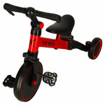 Trike Fix Mini distanču trīsritenis 3in1 ar pedāļiem sarkans