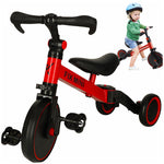 Trike Fix Mini distanču trīsritenis 3in1 ar pedāļiem sarkans