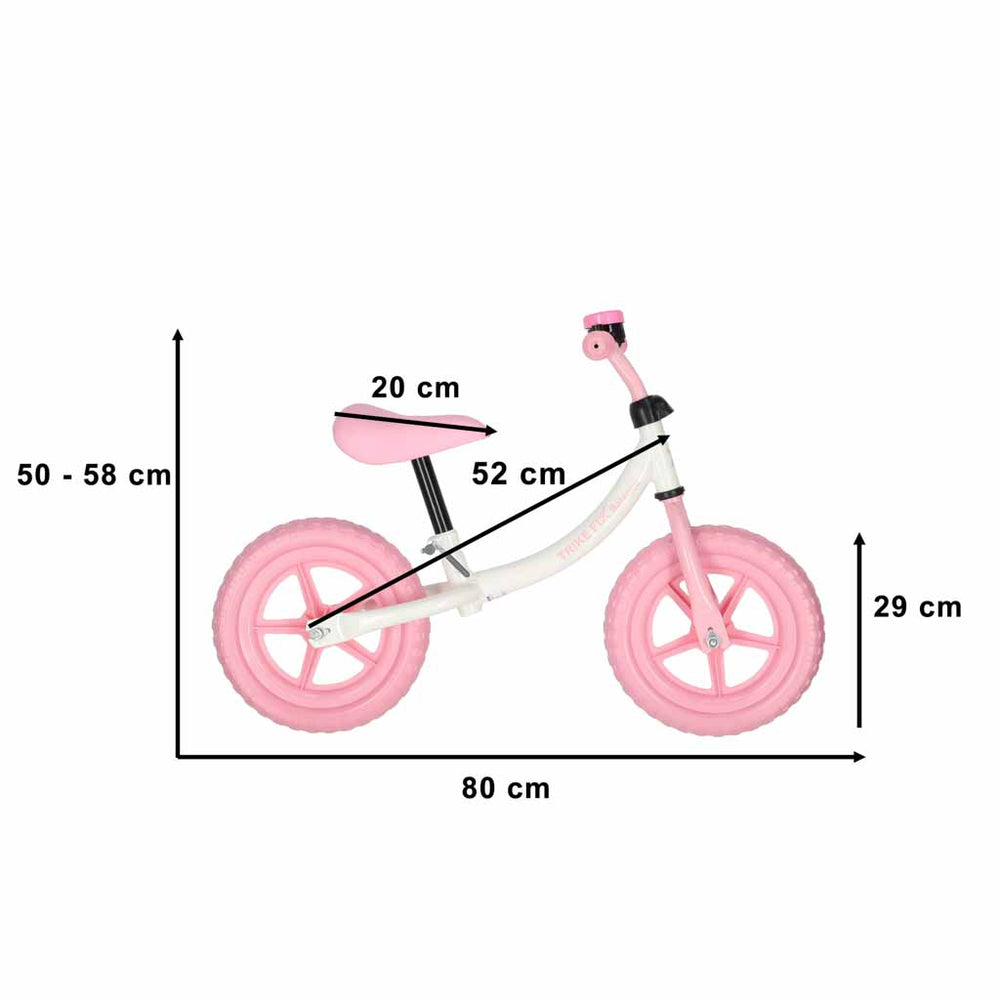 Trike Fix Balance līdzsvara velosipēds ar zvaniņu, rozā krāsā