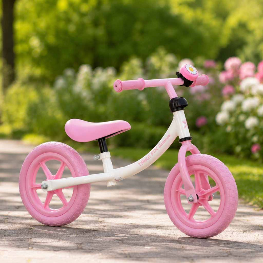 Trike Fix Balance līdzsvara velosipēds ar zvaniņu, rozā krāsā