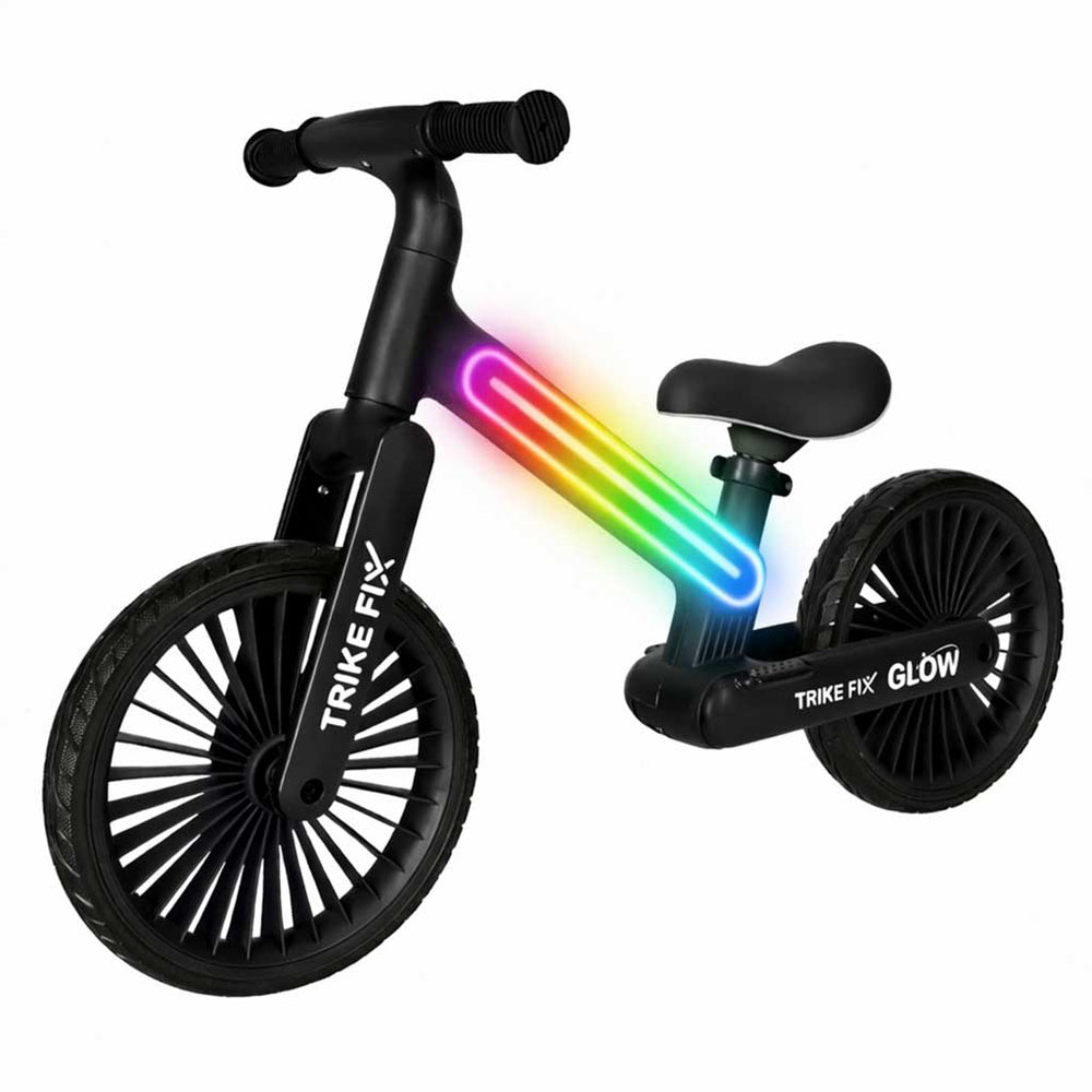 Tricikls Fix Glow LED distanču velosipēds melns