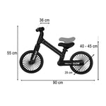 Tricikls Fix Glow LED distanču velosipēds melns