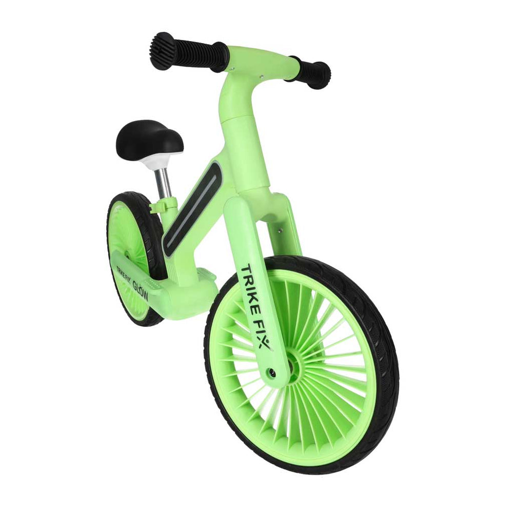 Trike Fix Glow LED neona zaļš kross-trīsriteņu velosipēds