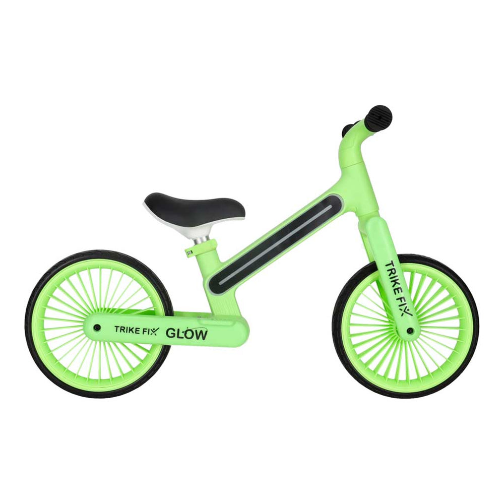 Trike Fix Glow LED neona zaļš kross-trīsriteņu velosipēds