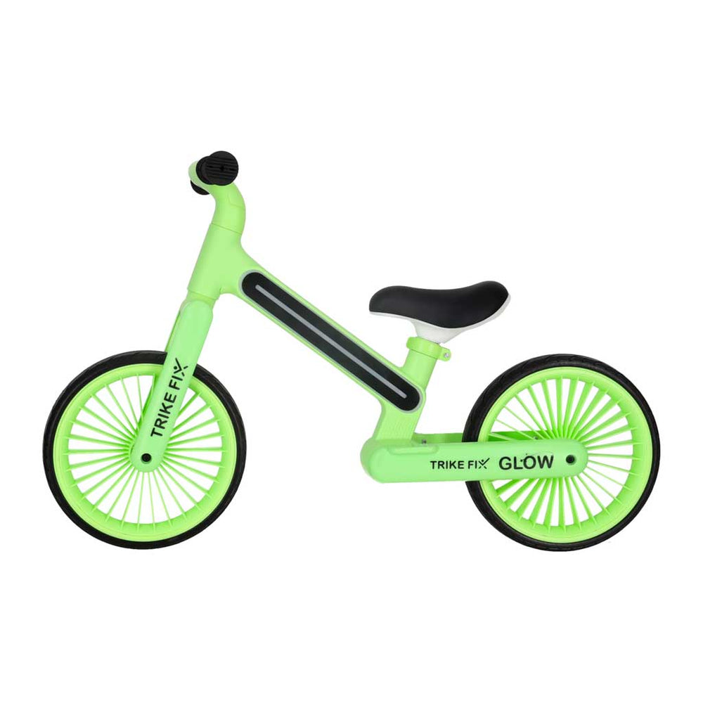 Trike Fix Glow LED neona zaļš kross-trīsriteņu velosipēds