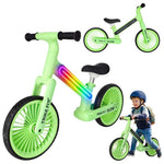 Trike Fix Glow LED neona zaļš kross-trīsriteņu velosipēds
