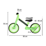Trike Fix Glow LED neona zaļš kross-trīsriteņu velosipēds