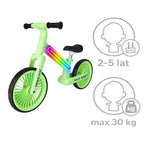 Trike Fix Glow LED neona zaļš kross-trīsriteņu velosipēds