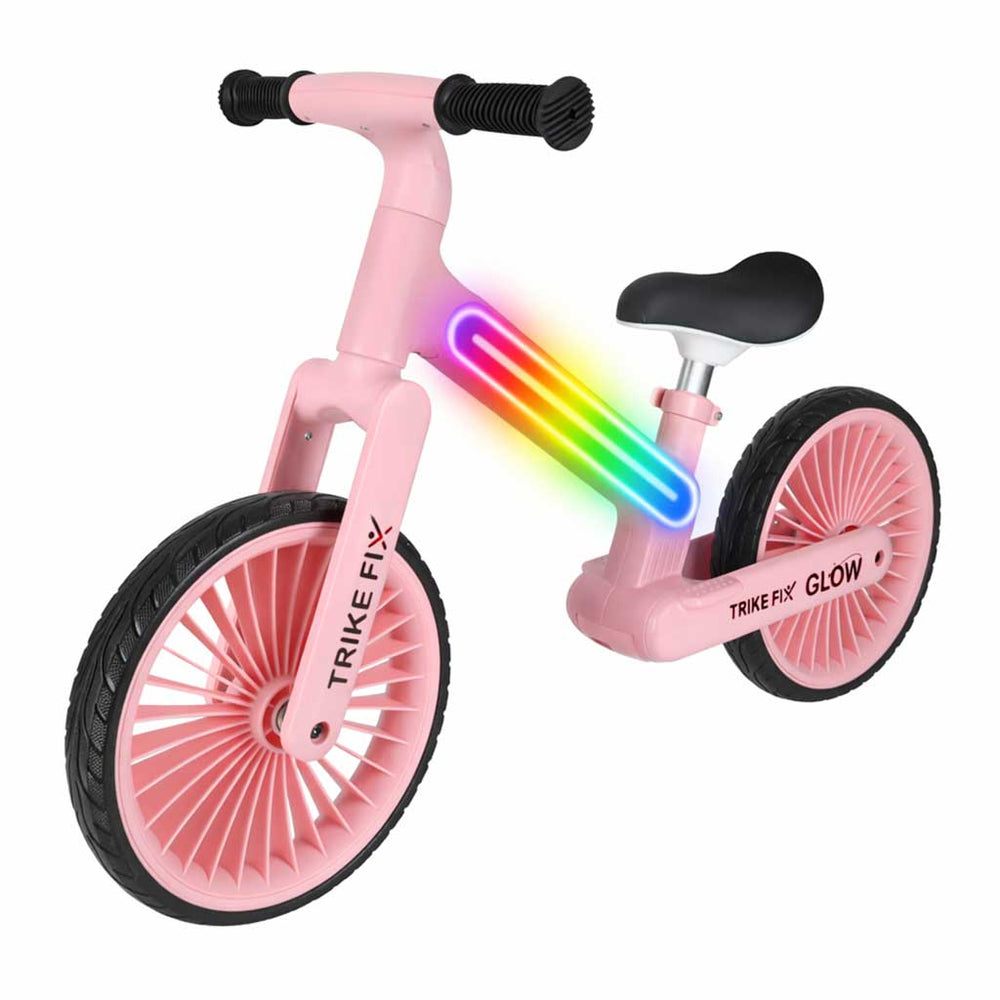 Trike Fix Glow LED distanču velosipēds rozā krāsā