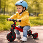 Trike Fix Mini distanču trīsritenis 3in1 ar pedāļiem sarkans