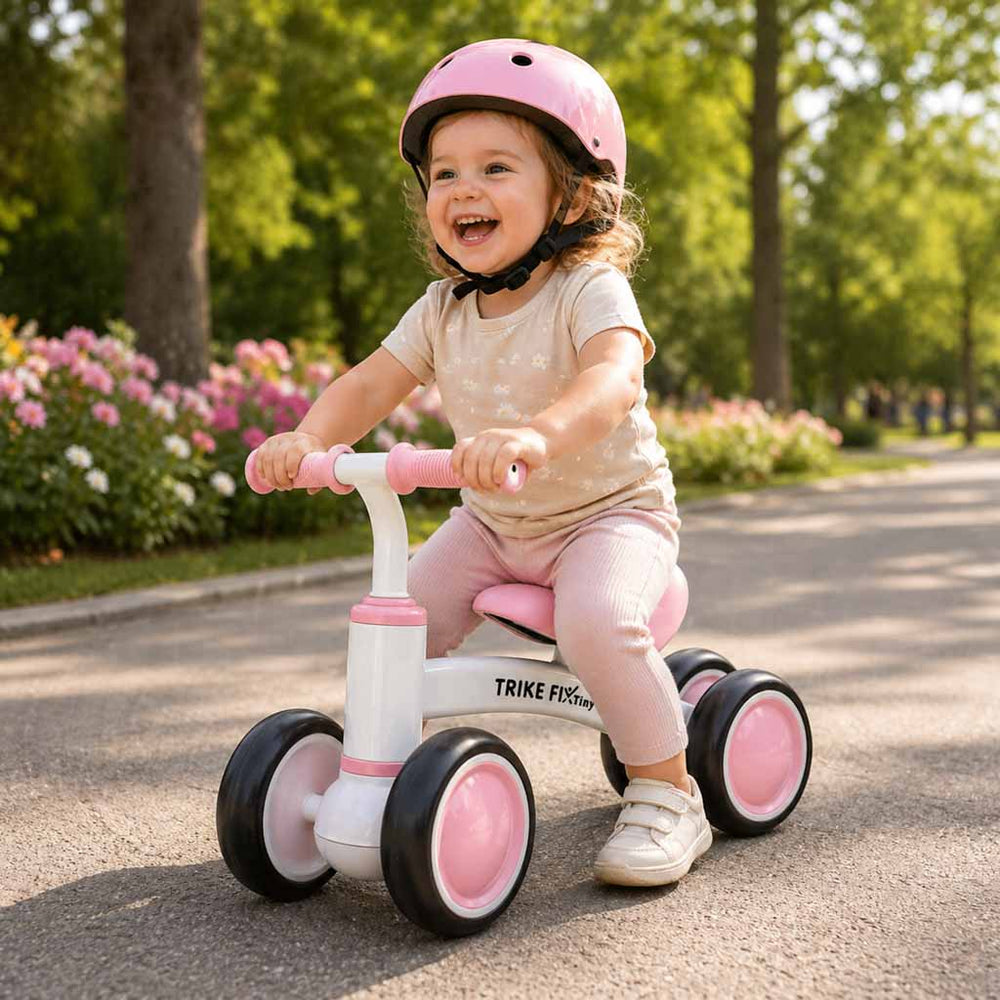 Trike Fix Tiny V2 trīsriteņu velosipēds, rozā krāsā