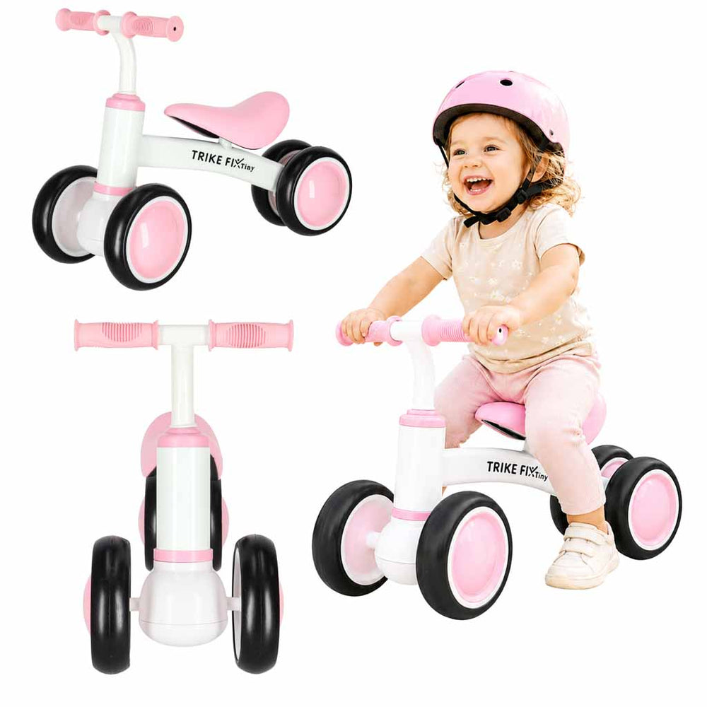 Trike Fix Tiny V2 trīsriteņu velosipēds, rozā krāsā