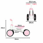 Trike Fix Tiny V2 trīsriteņu velosipēds, rozā krāsā