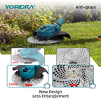 YOFIDRA 10Inch Brushless Electric Lawn Mower 6000W Foldable Grass Cutter Trimmer Garden Power Tool For Makita 18V Battery Pin