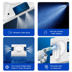 Robot Window Cleaner Liectroux YW509, 4-Way Water Spray,Home Glass Floor Window Robot Vacuum Cleaner,Strong Vacuum,Smart Memory