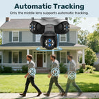 LS VISION 30MP Five Screens Panoramic Security Camera Outdoor 5 PTZ 6 Lens 10X Optical Zoom Auto Tracking Waterproof CCTV Camera