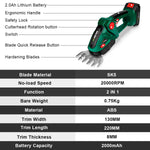 Gisam 2 IN 1 Electric Hedge Trimmer Cordless Household Lawn Mower Pruner Weeding Garden Tools For makita 18v battery pins