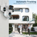 LS VISION 10K 20MP Four Screens WiFi Security Camera Outdoor Four Lens 12X Optical Zoom Two Way Audio Auto Tracking CCTV Cameras
