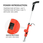 Electric Weed Burner Garden Weed Killer Thermal Weeding Stick Hot Air Weed Torch Kitchen BBQ Igniter Garden Patio Weeder Tools
