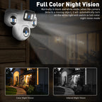 LS VISION 10K 20MP Four Screens WiFi Security Camera Outdoor Four Lens 12X Optical Zoom Two Way Audio Auto Tracking CCTV Cameras