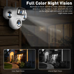LS VISION 10K 20MP Four Screens WiFi Security Camera Outdoor Four Lens 12X Optical Zoom Two Way Audio Auto Tracking CCTV Cameras