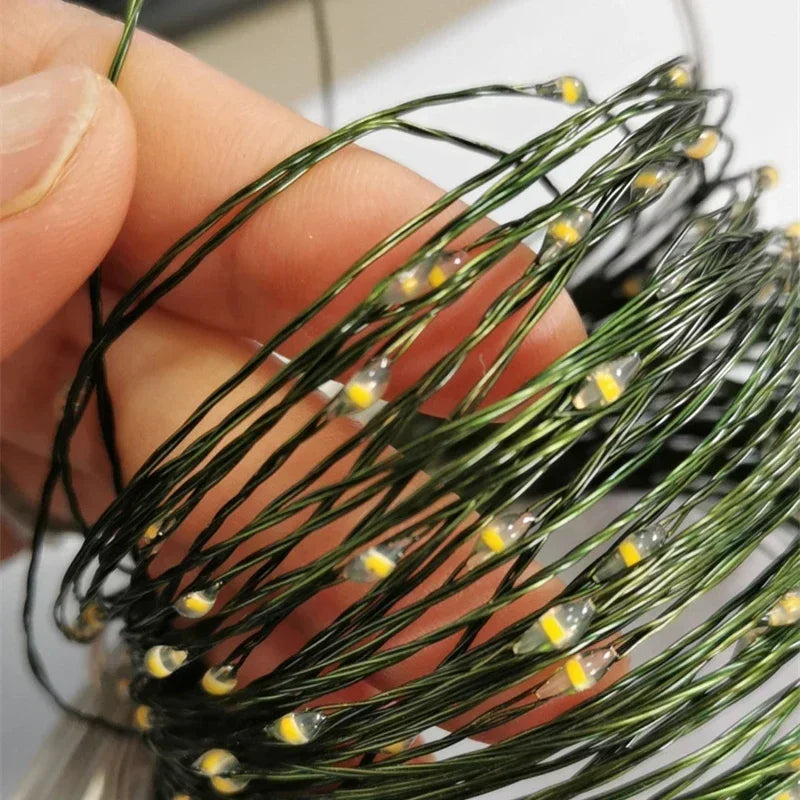 500 LED Christmas string (50 m) — Waterproof, 8 modes, 220V