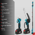 ONEVAN 5500W Brushless 3In1 Electric High Branch ChainSaw&Pruning Shear Cordless 8Inch Tree Cutting Tool For Makita Battery Pin