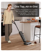 ILIFE W90 Pro Cordless Vacuum Cleaner Mop Wet & Dry, 7000Pa Suction, One Tap Self-Cleaning, Floor Washer, LED Display, Large Dual Water Tank, Upgraded W90