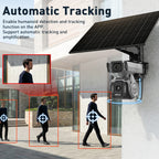 LS VISION 10MP Dual Screen 4G AOV Solar Camera 12X Optical Zoom Outdoor 24/7 Video Recording Auto Zoom Tracking Security Cameras
