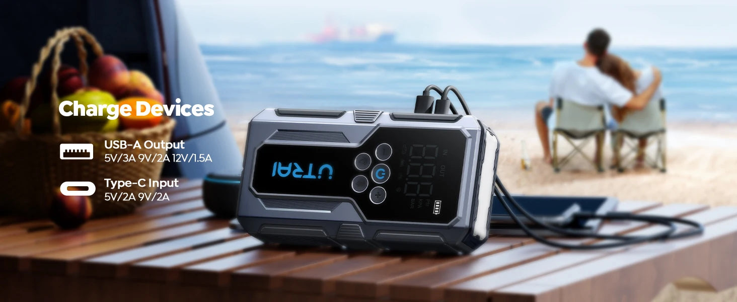 UTRAI 1500A Automašīnas Boosteris / Starteris ar Power Bank funkciju