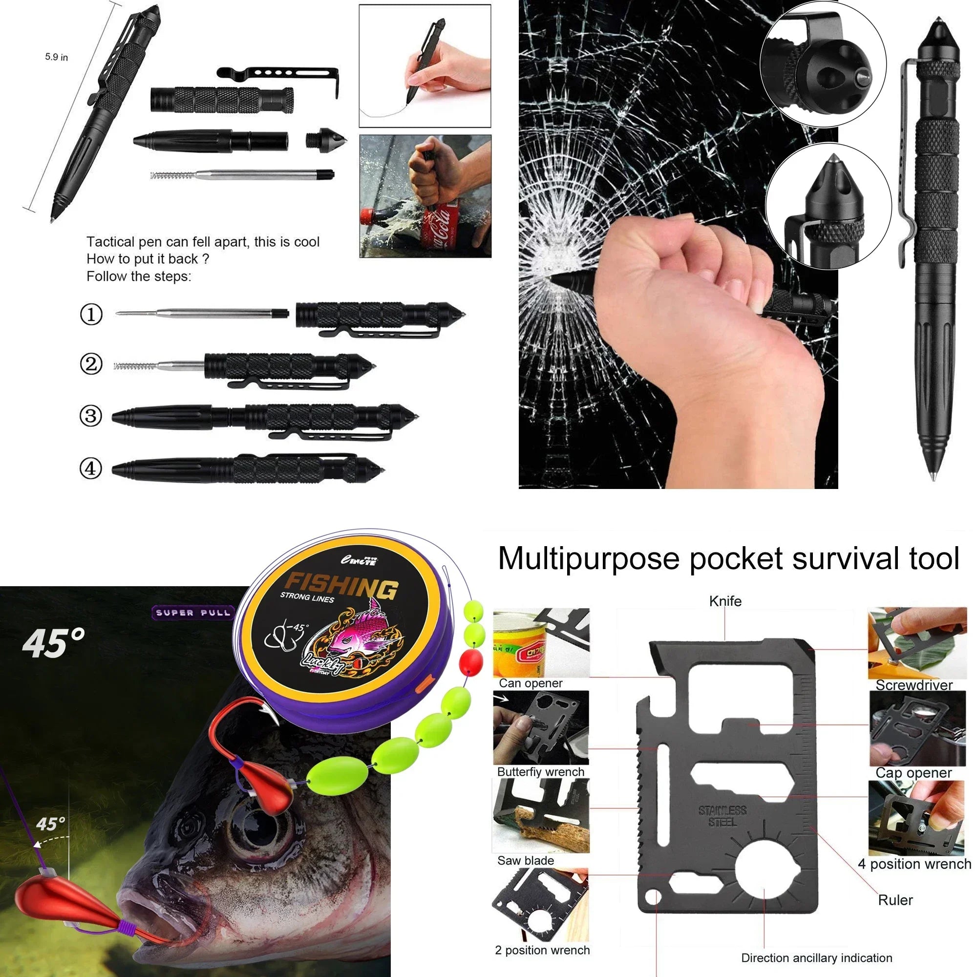 Top-Rated Car Survival First Aid Kit Full Molle Outdoor Emergency Trauma Pack for Camping Hiking IFAK EDC Essentials