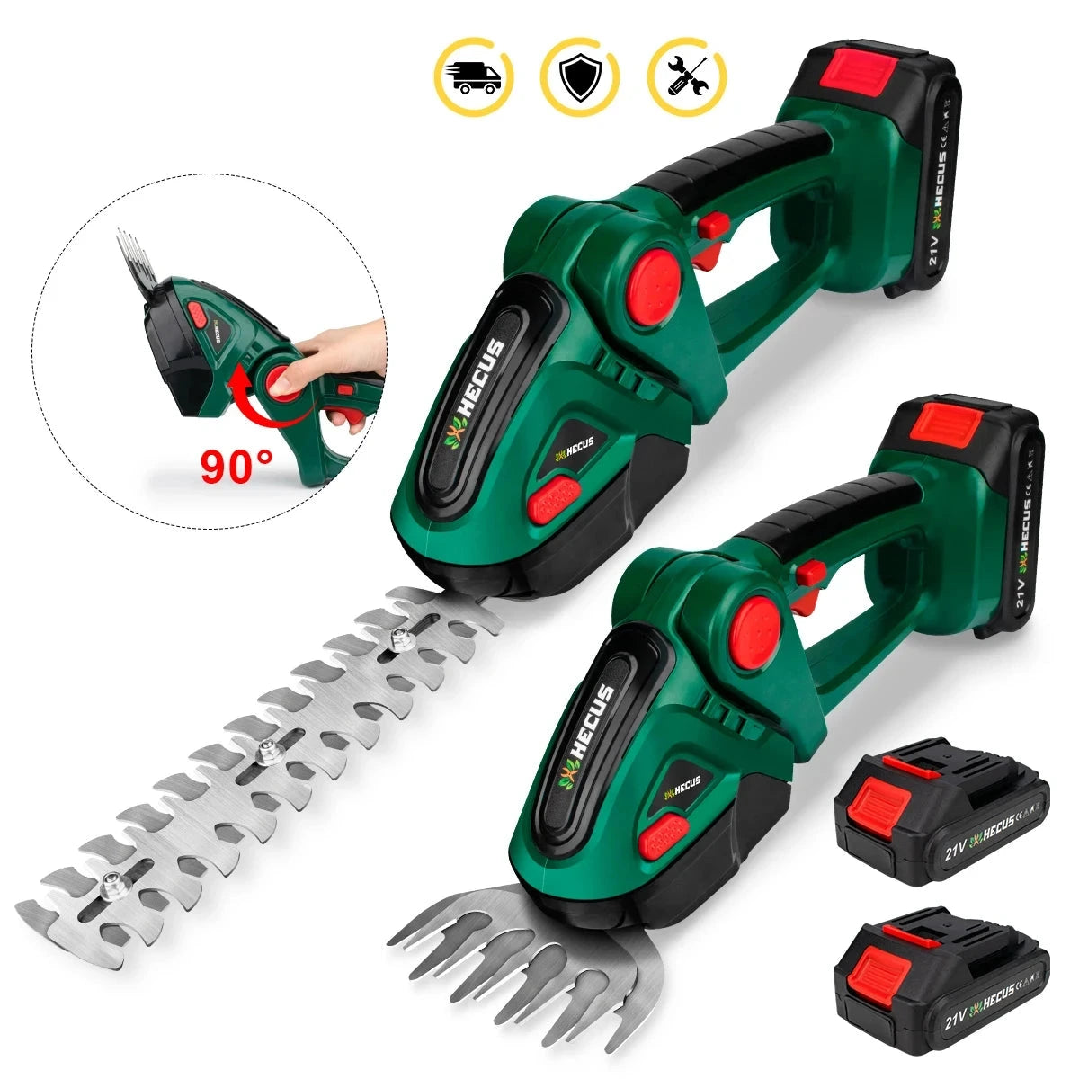 Gisam 2 IN 1 Electric Hedge Trimmer Cordless Household Lawn Mower Pruner Weeding Garden Tools For makita 18v battery pins